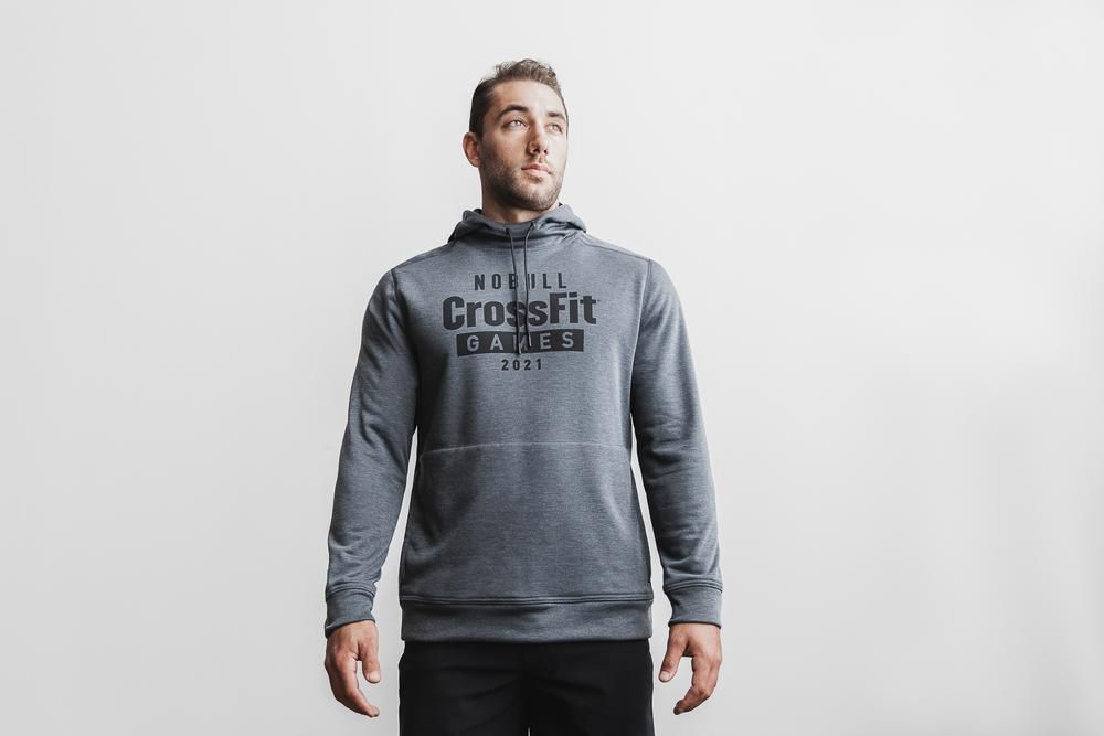 NOBULL Men's Crossfit Games® 2021 Hoodie - Charcoal - Ireland (5074UNEGW)